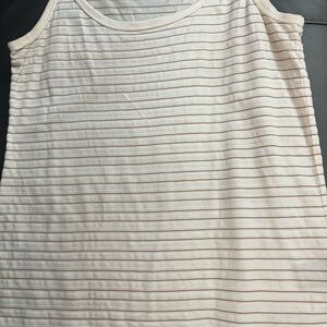 Striped Cream Tank Top